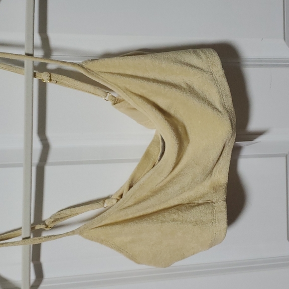 SALE - NWT Women's Danielle Bernstein Pull On Towel Terry Bra Top Taupe XXL - Picture 4 of 8